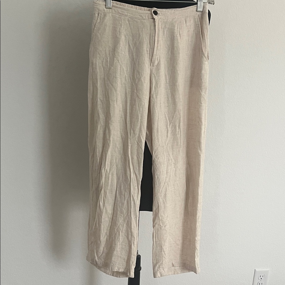 Linen Cream Pants